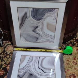 Silver Framed Abstract Art Prints